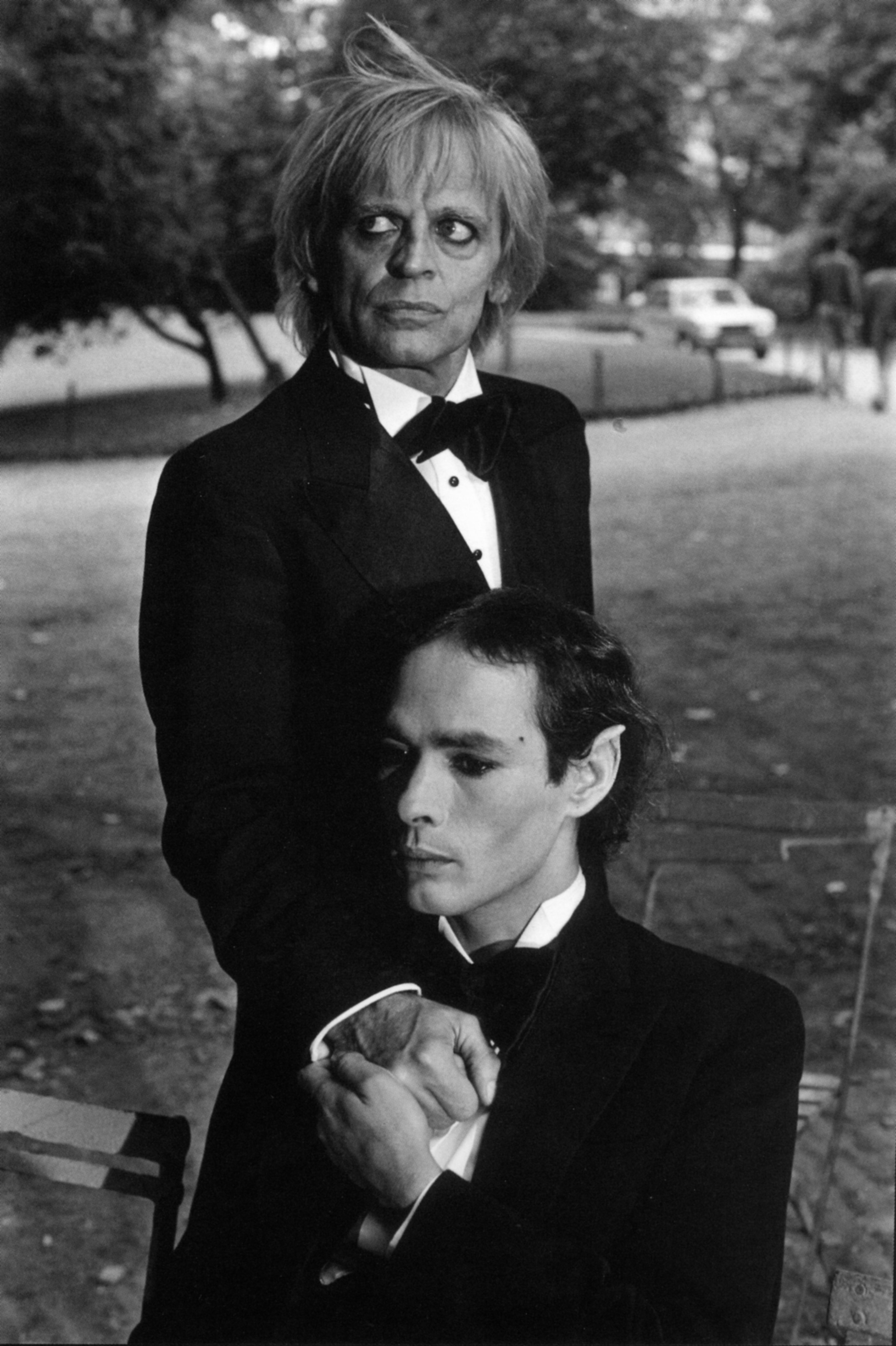 Klaus  Kinski et Pierre Clément, Paris, 1977